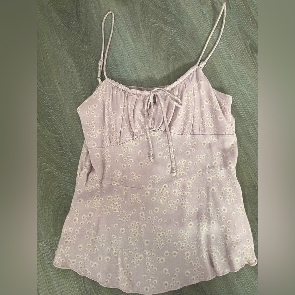 Dainty flower flowy tank